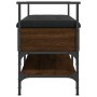 Banco zapatero madera de ingeniería marrón roble 85,5x42x57,5cm en Bancos para recibidores y almacenamiento | Comprar online en 