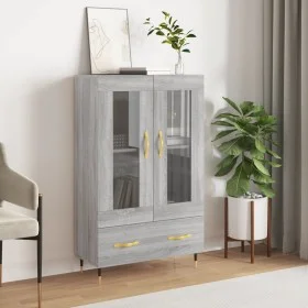 Aparador alto madera de ingeniería gris Sonoma 69,5x31x115 cm de vidaXL, Aparadores - Ref: Foro24-828282, Precio: 95,26 €, De...