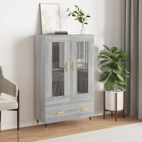 Aparador alto madera de ingeniería gris Sonoma 69,5x31x115 cm de vidaXL, Aparadores - Ref: Foro24-828282, Precio: 96,55 €, De...