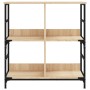 Estantería de madera de ingeniería roble Sonoma 78,5x33x82 cm en Librerías y estanterías | Comprar online en Foru.es