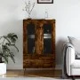 Aparador alto madera de ingeniería roble ahumado 69,5x31x115 cm de vidaXL, Aparadores - Ref: Foro24-828297, Precio: 85,96 €, ...