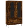 Aparador alto madera de ingeniería roble ahumado 69,5x31x115 cm de vidaXL, Aparadores - Ref: Foro24-828297, Precio: 87,02 €, ...