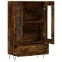 Aparador alto madera de ingeniería roble ahumado 69,5x31x115 cm de vidaXL, Aparadores - Ref: Foro24-828297, Precio: 85,96 €, ...