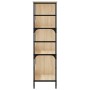 Estantería de madera ingeniería roble Sonoma 78,5x33x117,5 cm en Librerías y estanterías | Comprar online en Foru.es