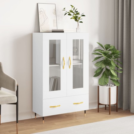 Aparador alto madera de ingeniería blanco 69,5x31x115 cm de vidaXL, Aparadores - Ref: Foro24-828276, Precio: 89,27 €, Descuen...