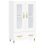 Aparador alto madera de ingeniería blanco 69,5x31x115 cm de vidaXL, Aparadores - Ref: Foro24-828276, Precio: 89,27 €, Descuen...