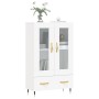 Aparador alto madera de ingeniería blanco 69,5x31x115 cm de vidaXL, Aparadores - Ref: Foro24-828276, Precio: 89,27 €, Descuen...