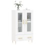 Aparador alto madera de ingeniería blanco 69,5x31x115 cm de vidaXL, Aparadores - Ref: Foro24-828284, Precio: 107,85 €, Descue...