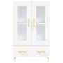 Aparador alto madera de ingeniería blanco 69,5x31x115 cm de vidaXL, Aparadores - Ref: Foro24-828284, Precio: 107,85 €, Descue...