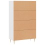 Aparador alto madera de ingeniería blanco 69,5x31x115 cm de vidaXL, Aparadores - Ref: Foro24-828284, Precio: 107,85 €, Descue...