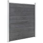 Valla de jardín de WPC gris 353x186 cm de vidaXL, Paneles de vallas - Ref: Foro24-3053225, Precio: 701,76 €, Descuento: %
