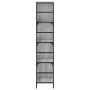 Estantería de madera de ingeniería gris Sonoma 78,5x33x153 cm en Librerías y estanterías | Comprar online en Foru.es