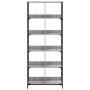 Estantería de madera de ingeniería gris Sonoma 78,5x33x188,5 cm en Librerías y estanterías | Comprar online en Foru.es