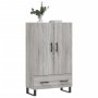 Aparador alto madera de ingeniería gris Sonoma 69,5x31x115 cm de vidaXL, Aparadores - Ref: Foro24-828266, Precio: 95,84 €, De...