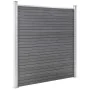 Valla de jardín de WPC gris 353x186 cm de vidaXL, Paneles de vallas - Ref: Foro24-3053225, Precio: 701,76 €, Descuento: %