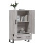 Aparador alto madera de ingeniería gris Sonoma 69,5x31x115 cm de vidaXL, Aparadores - Ref: Foro24-828266, Precio: 95,84 €, De...