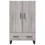 Aparador alto madera de ingeniería gris Sonoma 69,5x31x115 cm de vidaXL, Aparadores - Ref: Foro24-828266, Precio: 95,84 €, De...