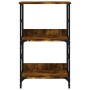 Estantería de madera de ingeniería roble ahumado 50x33x82 cm en Librerías y estanterías | Comprar online en Foru.es