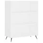 Estantería madera de ingeniería blanco 69,5x32,5x90 cm de vidaXL, Librerías y estanterías - Ref: Foro24-828332, Precio: 57,43...