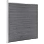 Valla de jardín de WPC gris 526x186 cm de vidaXL, Paneles de vallas - Ref: Foro24-3053226, Precio: 1,00 €, Descuento: %
