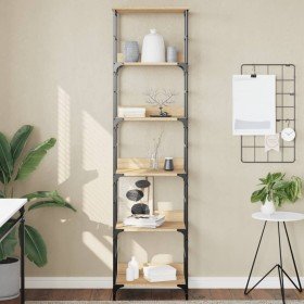 Estantería roble Sonoma 50x33x188,5 cm madera de ingeniería en Librerías y estanterías | Comprar online en Foru.es