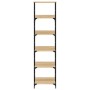 Estantería roble Sonoma 50x33x188,5 cm madera de ingeniería en Librerías y estanterías | Comprar online en Foru.es
