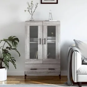 Aparador alto madera de ingeniería gris Sonoma 69,5x31x115 cm de vidaXL, Aparadores - Ref: Foro24-828314, Precio: 98,01 €, De...