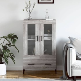 Aparador alto madera de ingeniería gris Sonoma 69,5x31x115 cm de vidaXL, Aparadores - Ref: Foro24-828314, Precio: 99,21 €, De...
