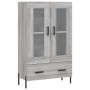 Aparador alto madera de ingeniería gris Sonoma 69,5x31x115 cm de vidaXL, Aparadores - Ref: Foro24-828314, Precio: 99,21 €, De...