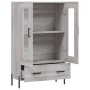 Aparador alto madera de ingeniería gris Sonoma 69,5x31x115 cm de vidaXL, Aparadores - Ref: Foro24-828314, Precio: 99,21 €, De...