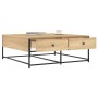 Mesa de centro madera de ingeniería roble Sonoma 100x99x40 cm en Mesas de centro | Comprar online en Foru.es
