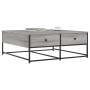 Mesa de centro madera de ingeniería gris Sonoma 100x99x40 cm en Mesas de centro | Comprar online en Foru.es