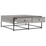 Mesa de centro madera de ingeniería gris Sonoma 100x99x40 cm en Mesas de centro | Comprar online en Foru.es