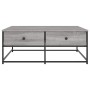 Mesa de centro madera de ingeniería gris Sonoma 100x99x40 cm en Mesas de centro | Comprar online en Foru.es