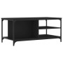 Mesa de centro madera contrachapada negro 100x50x45 cm en Mesas de centro | Comprar online en Foru.es