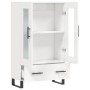 Aparador alto madera de ingeniería blanco brillo 69,5x31x115 cm de vidaXL, Aparadores - Ref: Foro24-828326, Precio: 102,29 €,...