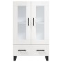 Aparador alto madera de ingeniería blanco brillo 69,5x31x115 cm de vidaXL, Aparadores - Ref: Foro24-828326, Precio: 102,29 €,...