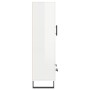 Aparador alto madera de ingeniería blanco brillo 69,5x31x115 cm de vidaXL, Aparadores - Ref: Foro24-828326, Precio: 102,29 €,...