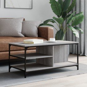 Mesa de centro madera contrachapada gris Sonoma 100x50x45 cm en Mesas de centro | Comprar online en Foru.es