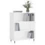Estantería madera de ingeniería blanco 69,5x32,5x90 cm de vidaXL, Librerías y estanterías - Ref: Foro24-828340, Precio: 58,77...