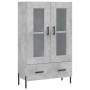 Aparador alto madera de ingeniería gris hormigón 69,5x31x115 cm de vidaXL, Aparadores - Ref: Foro24-828312, Precio: 96,17 €, ...