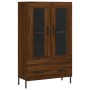 Aparador alto madera de ingeniería roble marrón 69,5x31x115 cm de vidaXL, Aparadores - Ref: Foro24-828315, Precio: 99,30 €, D...