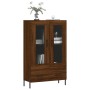 Aparador alto madera de ingeniería roble marrón 69,5x31x115 cm de vidaXL, Aparadores - Ref: Foro24-828315, Precio: 99,30 €, D...