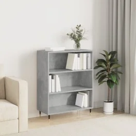 Estantería madera de ingeniería gris hormigón 69,5x32,5x90 cm de vidaXL, Librerías y estanterías - Ref: Foro24-828344, Precio...
