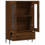 Aparador alto madera de ingeniería roble marrón 69,5x31x115 cm de vidaXL, Aparadores - Ref: Foro24-828315, Precio: 99,30 €, D...