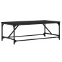 Mesa de centro de madera contrachapada negro 100x50x35 cm en Mesas de centro | Comprar online en Foru.es
