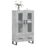 Aparador alto madera de ingeniería gris hormigón 69,5x31x115 cm de vidaXL, Aparadores - Ref: Foro24-828328, Precio: 93,18 €, ...