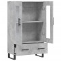 Aparador alto madera de ingeniería gris hormigón 69,5x31x115 cm de vidaXL, Aparadores - Ref: Foro24-828328, Precio: 93,18 €, ...