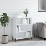 Estantería madera de ingeniería blanco brillo 69,5x32,5x90 cm de vidaXL, Aparadores - Ref: Foro24-828374, Precio: 66,08 €, De...