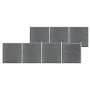 Valla de jardín de WPC gris 1218x186 cm de vidaXL, Paneles de vallas - Ref: Foro24-3053230, Precio: 2,00 €, Descuento: %
